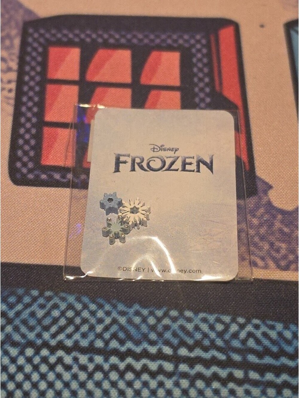 Origami Owl Disney Frozen Set of 3 Snowflakes Blue Green White New in Pack